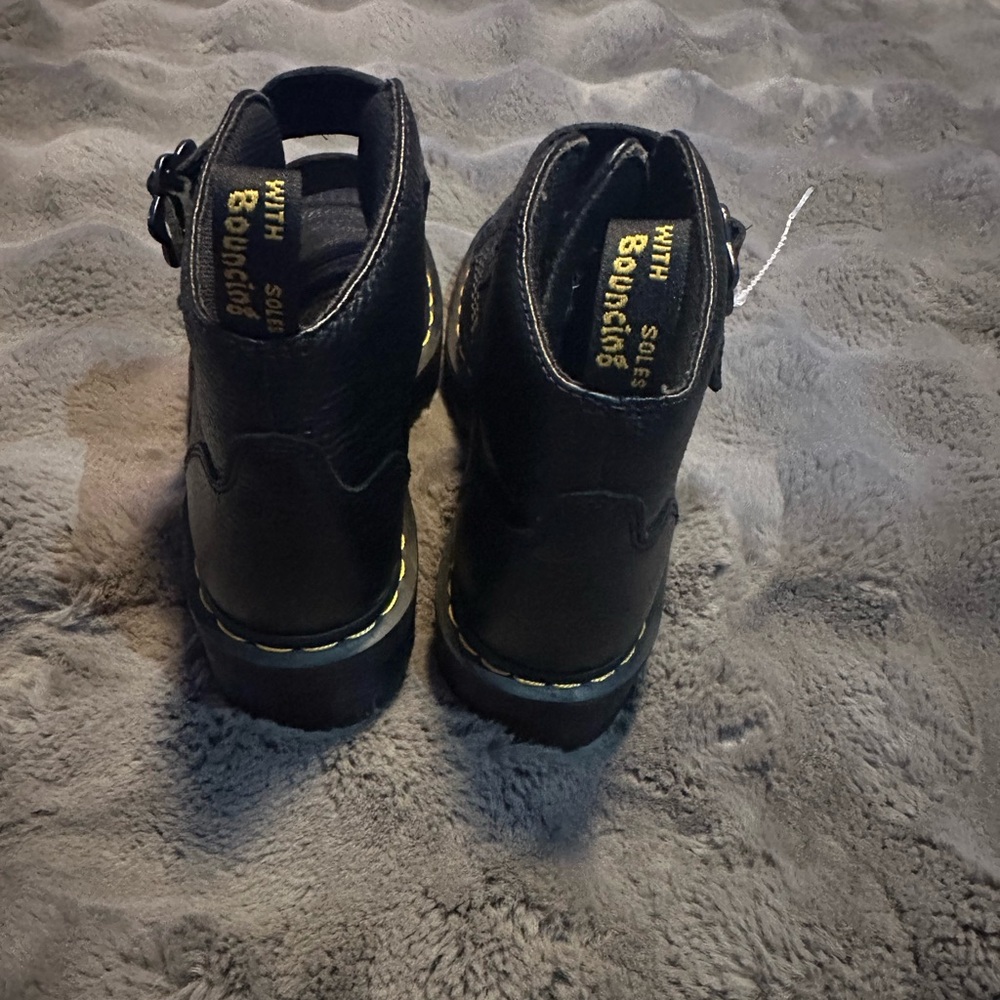 Dr. Martens Black Leather Boots - Picture 4 of 6